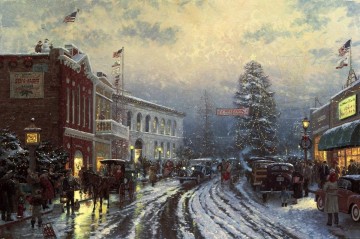 裁判所のクリスマス トーマス・キンケード Oil Paintings